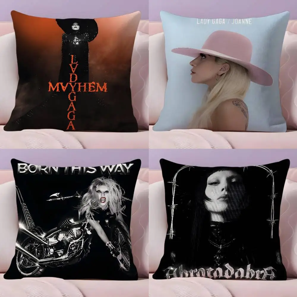 Legendary singer L-Lady Gaga Pillow Case Pillowcase Ultra Soft Skin Friendly Fabric Cloud Like Comfort & Concealed Zipper