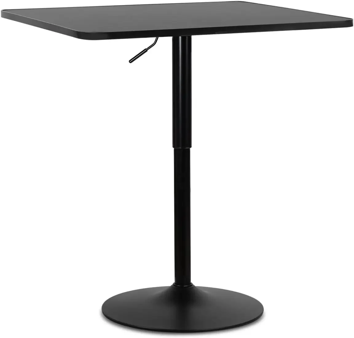 Bar Table Square Cocktail Table, 31.5 Inch Adjustable- Pub Table Sturdy Base Bistro Table for Dining Room Home Kitchen Patio Bis