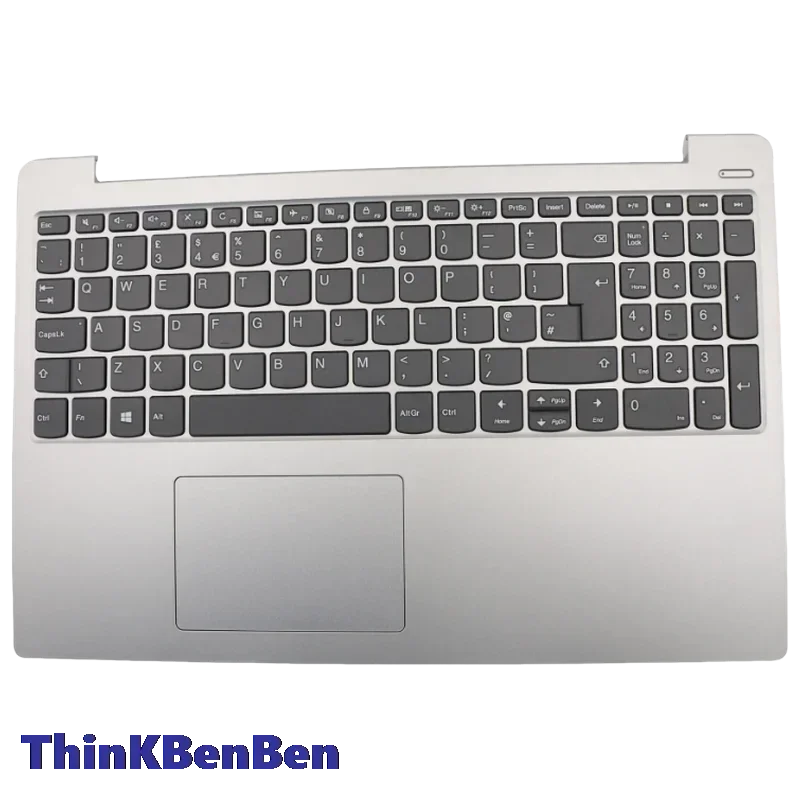 

UK English Platinum Grey Keyboard Upper Case Palmrest Shell Cover For Lenovo Ideapad 330S 15 15IKB 15AST 15ARR 5CB0R07283