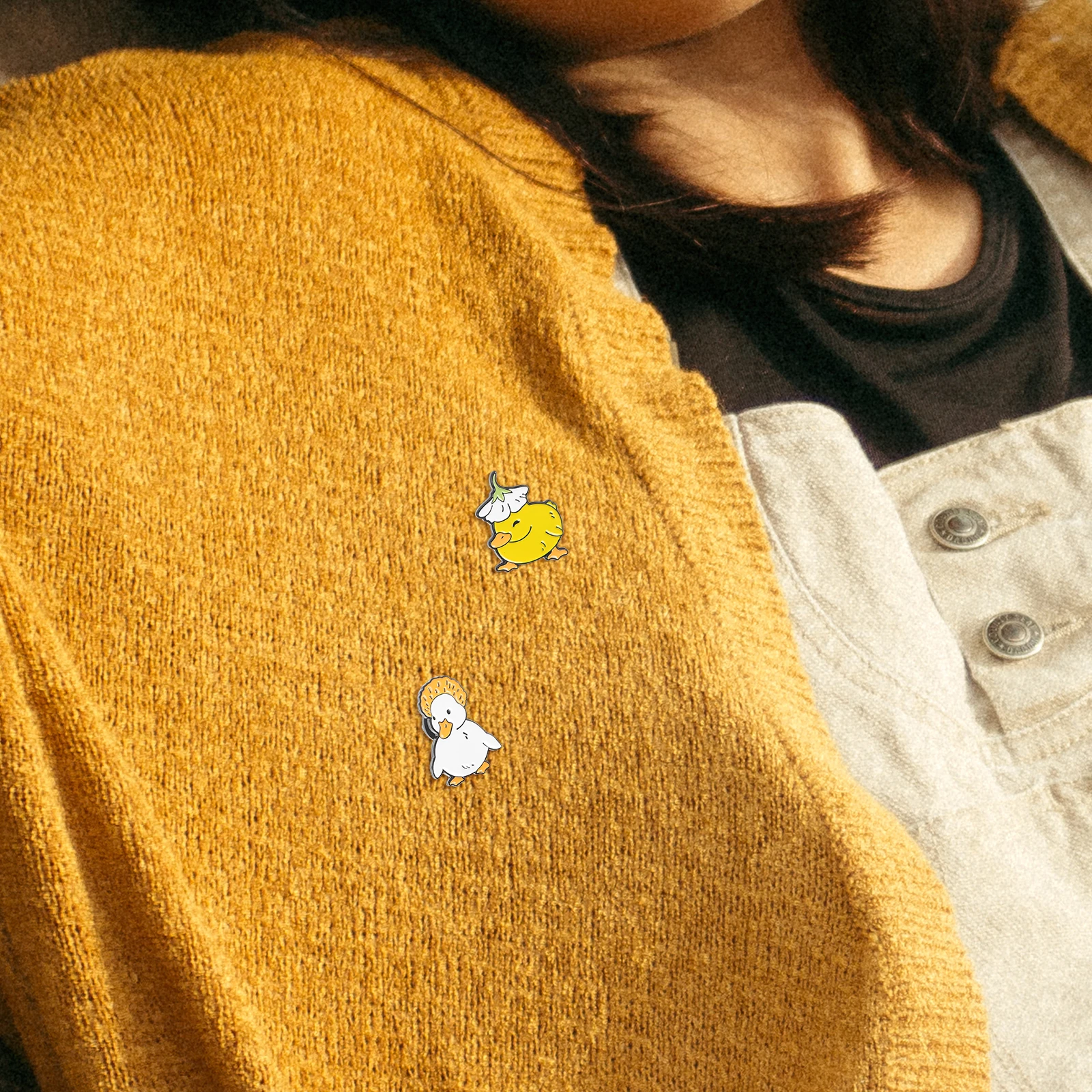 

1 set 1 Set Of Cute Duck Animal Brooch Pins For Women Fashion Backpack Hats Clothes Decorative Accessories Party Gift