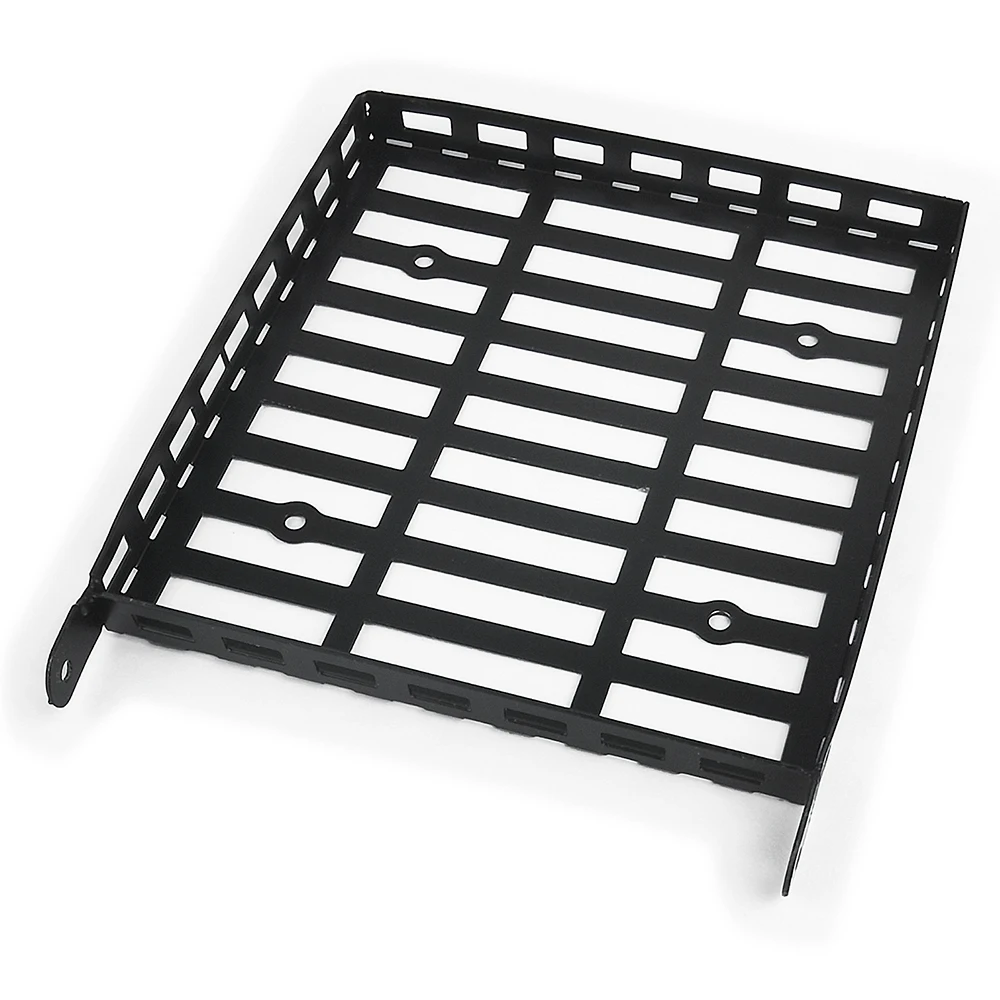 MIBIDAO Metalen Dakbagagerek met LED-lichtbalk voor Axiale SCX24 AXI00005 Jeep Gladiator 1/24 RC Crawler Auto Model Upgrade Onderdelen