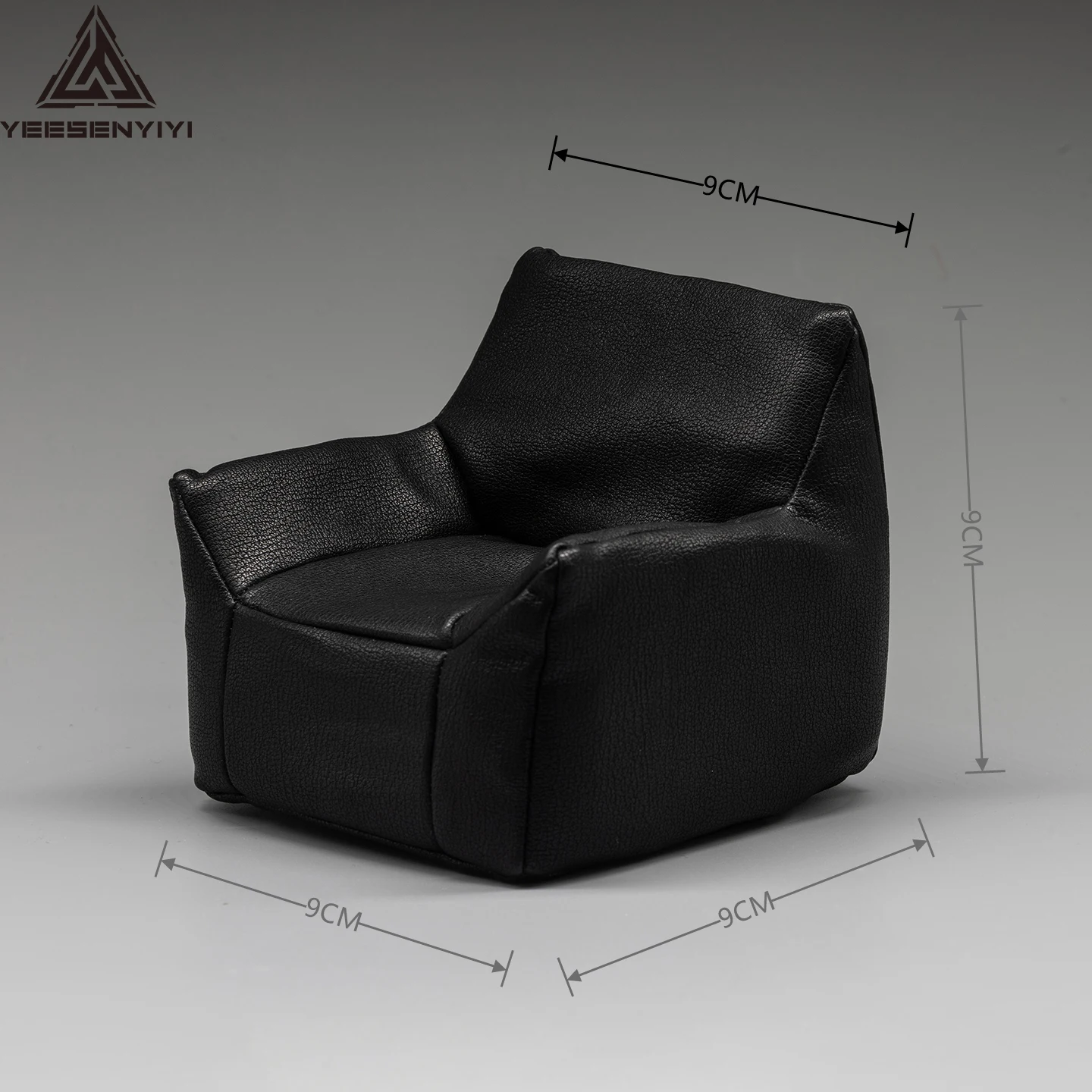 ミニチュア 1/12 PU ソファ 6 インチおよび 1/8 アクションフィギュア用 BJD ドールハウスシーンアクセサリー縮小ソファ