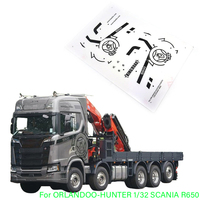 RC Model Pre-cut Self-adhesive Paper Sticker Decorate for 1/32 ORLANDOO-HUNTER SCANIA R650 OH32T01 Diy Decorate