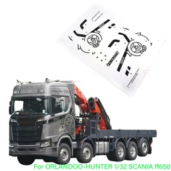 Model RC wstępnie przycięta samoprzylepna naklejka papierowa udekoruj dla 1/32 ORLANDOO-HUNTER SCANIA R650 OH32T01 Diy Decorate