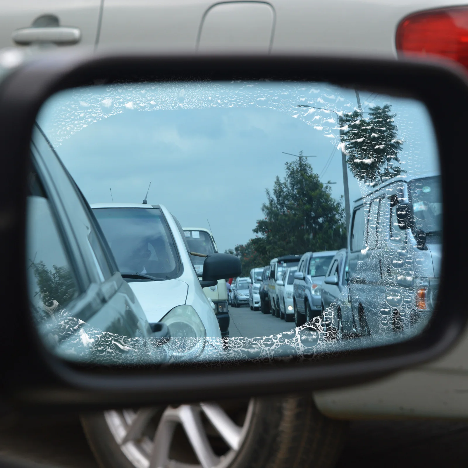 

2Pcs Car Rearview Mirror Rainproof Film Anti-Fog Transparent Waterproof Coating Universal for Cars Trucks Side Mirror Protector