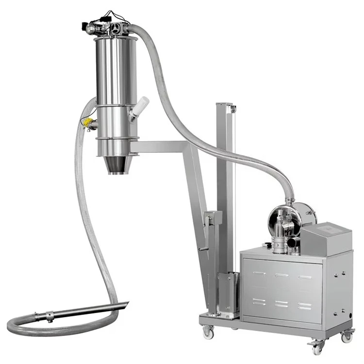 Customized High-Quality Food-Grade Stainless Steel Rice Or Wheat Mill Hopper with Vacuum Conveyor for Kitchen