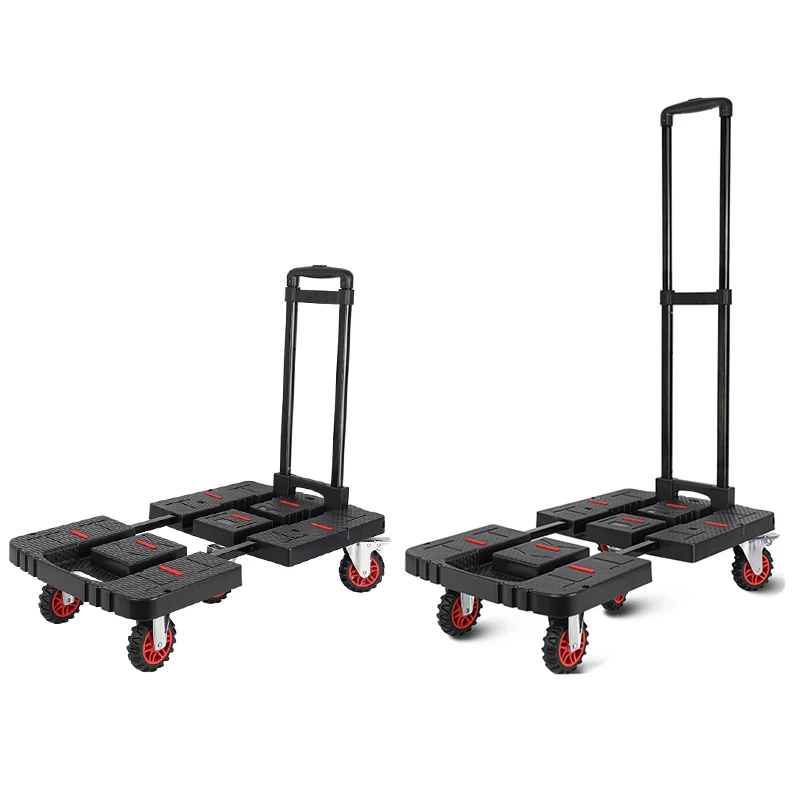 BAOYU PP Carry Mobility Cart Dolly Folding Trolley Furniture Moving Tool Camping Trolley Hand Cart