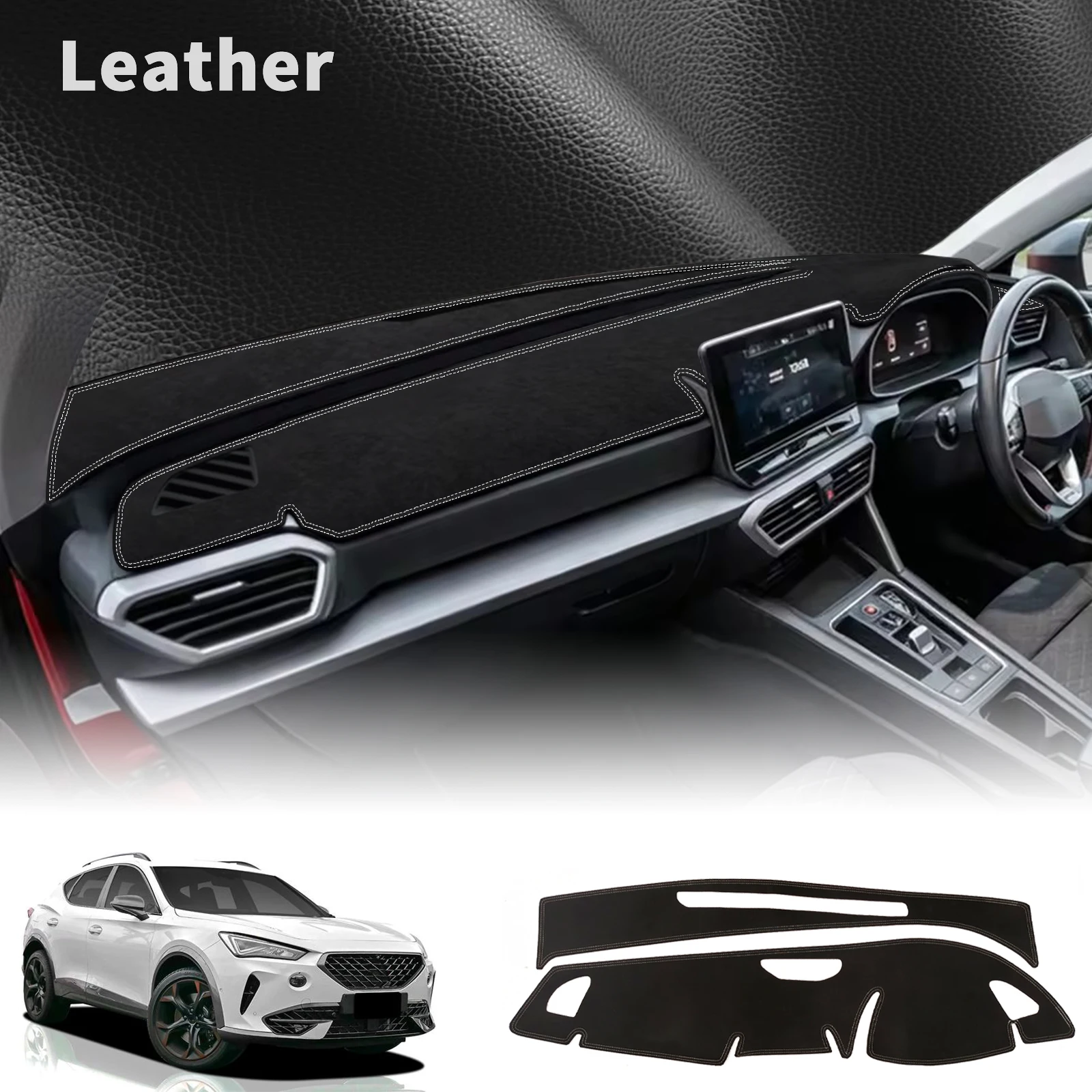 cupra-formentor-leon-2021-2026-セアト・レオン用高品質ダッシュボードカバー-ダッシュマット-サンシェード-抗紫外線ダッシュマットパッド-アクセサリー