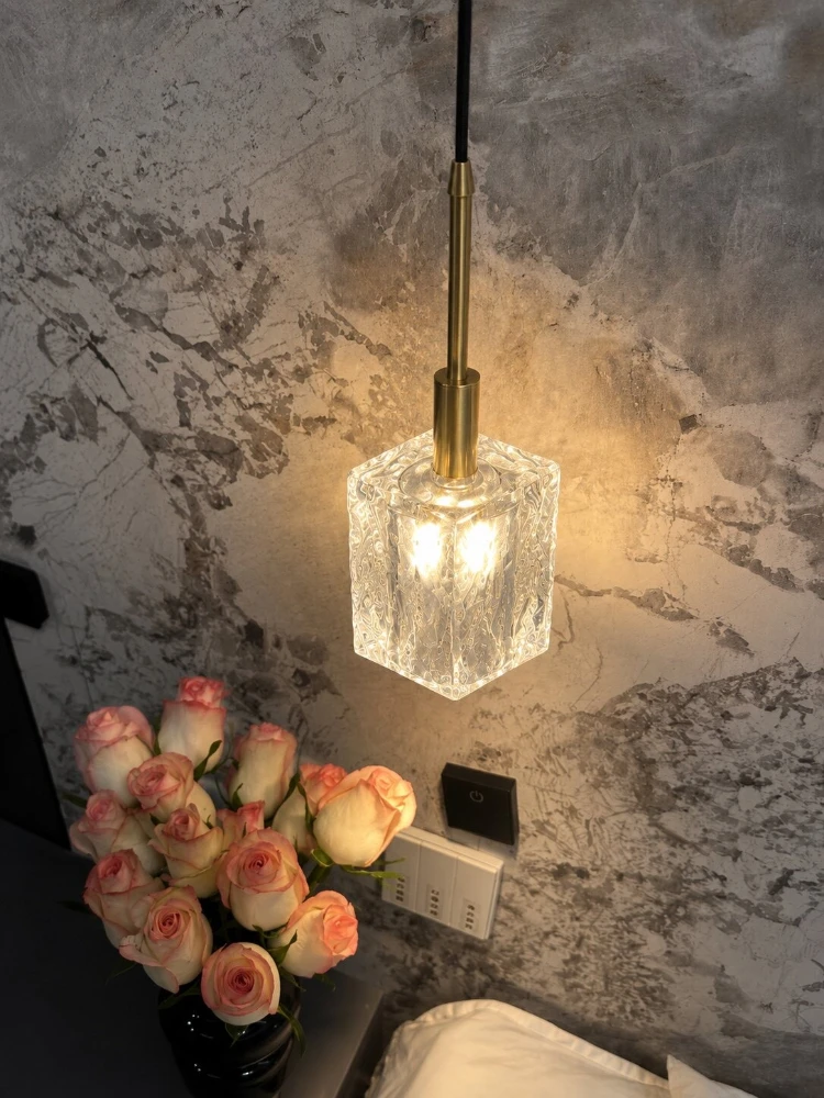Modern Crystal Pendant Lamp Gold Creative Bedside Mini Hanging Lamp Indoor LED Decor Light For Living Room Dining Table Kitchen - view 6