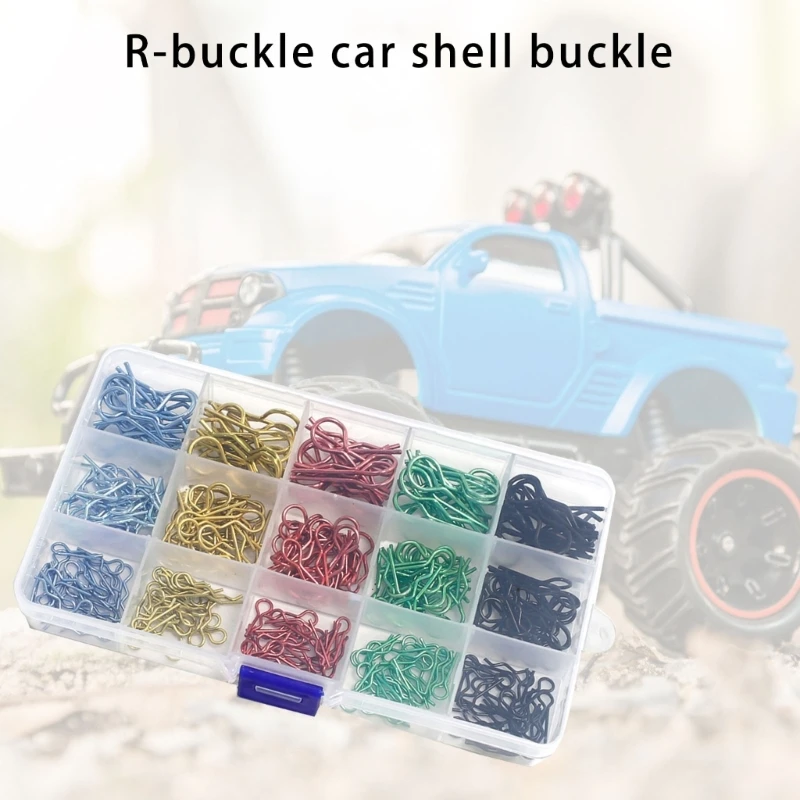 260pcs Remote Control Car Clip Set for Car Body Securement Multiple Color Body Clip 1/18 Model Car Truck Dropship