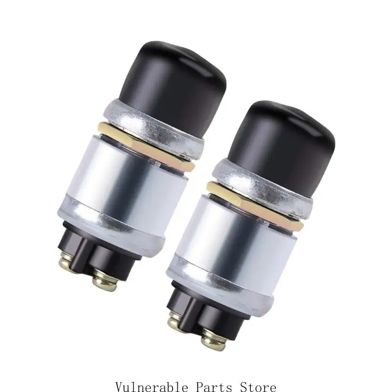 

D0UC Automotive Engine Start Ignitions Switches Aluminum Rubber Construction Universal Vehicle Momentary Start Switches