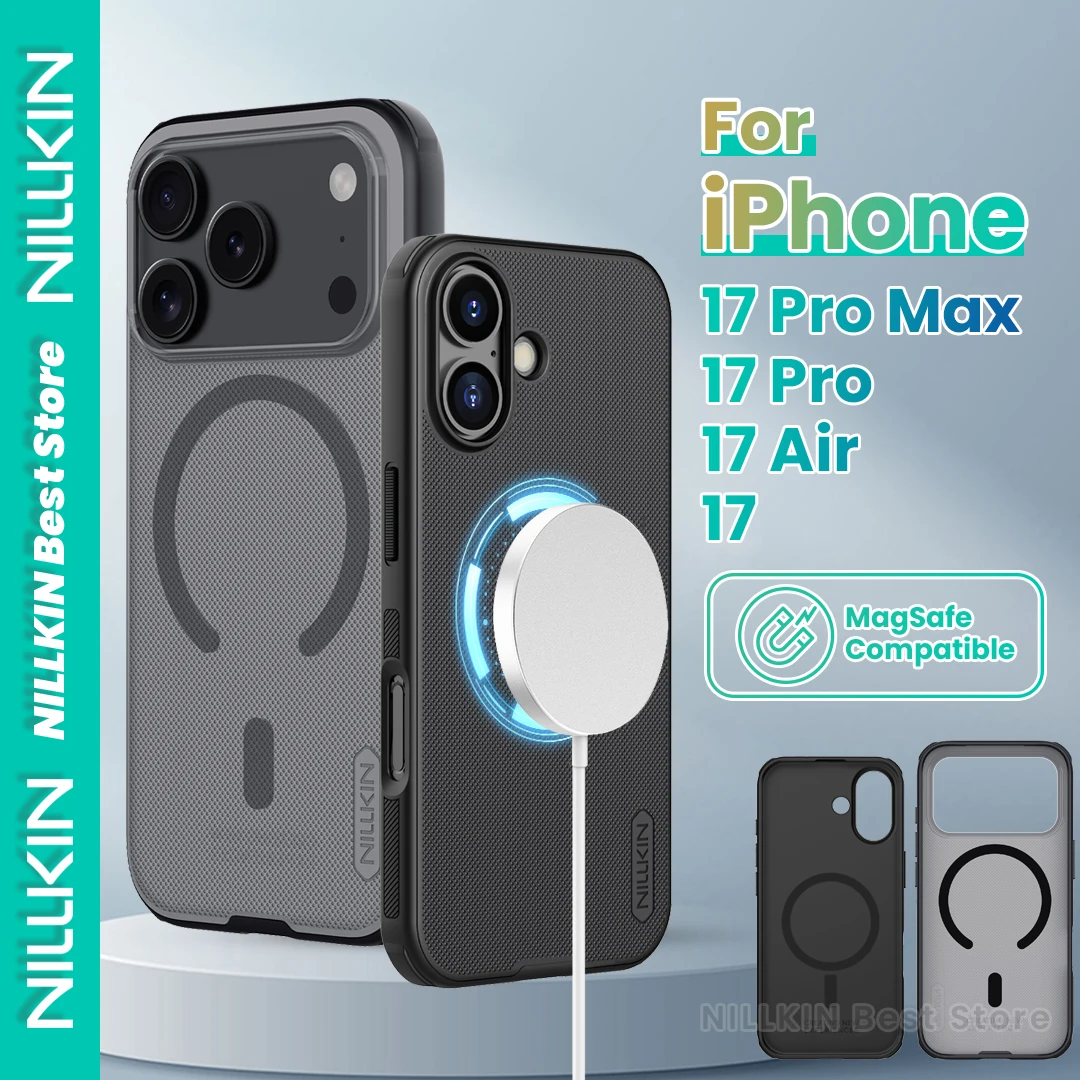 

Магнитный чехол Nillkin для Iphone 17 Pro Max/17 Pro/17 Air/17 Super Frosted Shield Pro, магнитный чехол из ТПУ + ПК, противоударный жесткий чехол