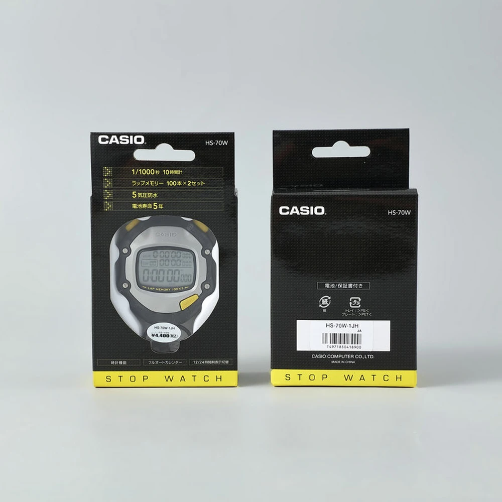 カシオHS-70W/80twストップウォッチの実行タイマー用