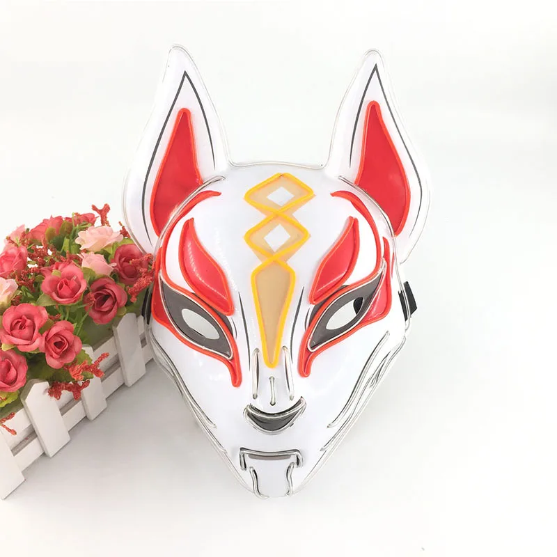 Film Cosplay Maske japanische Anime Fuchs Maske Tiermaske Spiel Thema Maske Halloween Horror Maske Spukhaus Requisiten – Detail 8