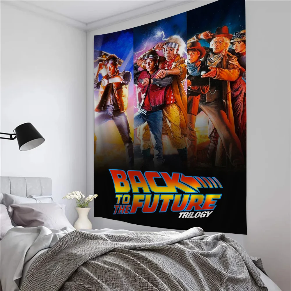 Back To The Future Cartoon Tapestry Wall Hanging Decoration Household Home Decor