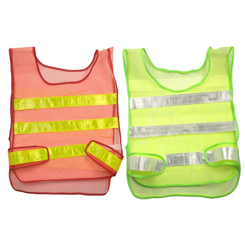 New Car Reflective Clothing For Safety Traffic Safety Vest Yellow Visibility High Visibility Outdoor Running Cycling Sports Vest