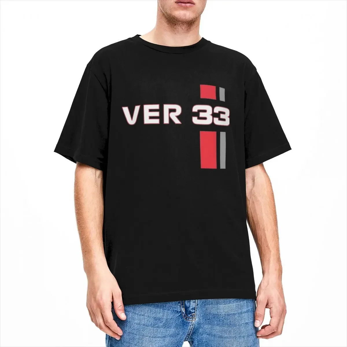 Men's Max Verstappens 33 T Shirt Auto Racing Cotton Clothing Amazing Short Sleeve Round Neck Tee Shirt Printed T-Shirts