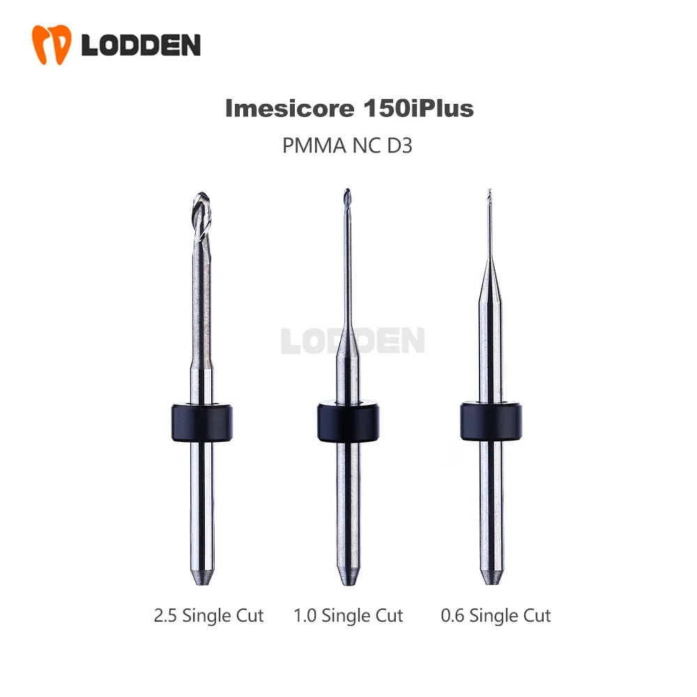 

Imes Icore 150iPlus Стоматологические фрезерные боры для шлифовки PMMA D3 хвостовик с ЧПУ, длина 48 мм, одинарный шлифовальный инструмент 2,5/1,0/0,6 мм