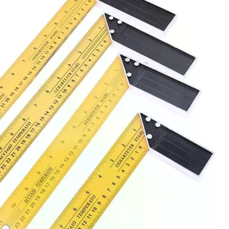 L-shaped High Precision Scale Multifunctional Corner Ruler Metal Carpentry Squares For Woodworking Building And Framing Design