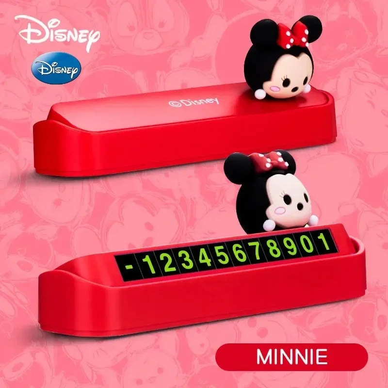 

Disney Temporary Parking Number Plate Car Interior Decoration Cute Anime Car Decoration Accessories Women Girls Decoration