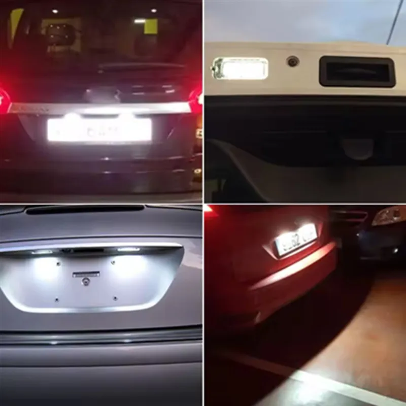 2Pcs CANbus Error Free LED Rear Number Plate Light For Ford Focus 5D Fiesta Mondeo MK4 C-Max MK2 S-Max Kuga Galaxy 6000k - view 6
