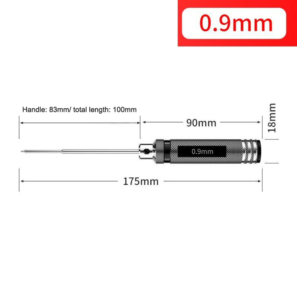 1/7PCS H0.9-H3 Hex Screwdriver  Wrench For RC Model Airplane Repair Tool