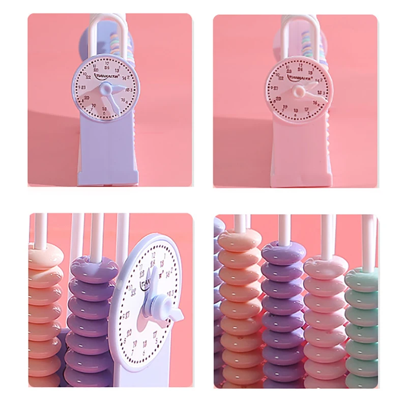 Kids Math Counting Frame - 5 Row Abacus for Kindergarten & 1st Grade, Learn Addition&Subtraction, Educational Toy for Early Math