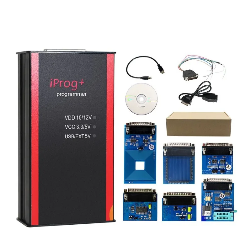 

IPROG Pro V87 Full Set Iprog+ Full Replacement for Carprog ECU Inspection prog+ Programmer Support IMMO + Mileage Correction