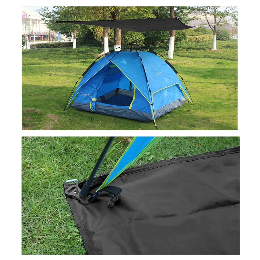 

Portable Camping Blanket Black 2.1x2m Oxford Waterproof Lightweight Outdoor Picnic Beach Mat Travel Mat Beach Blanket