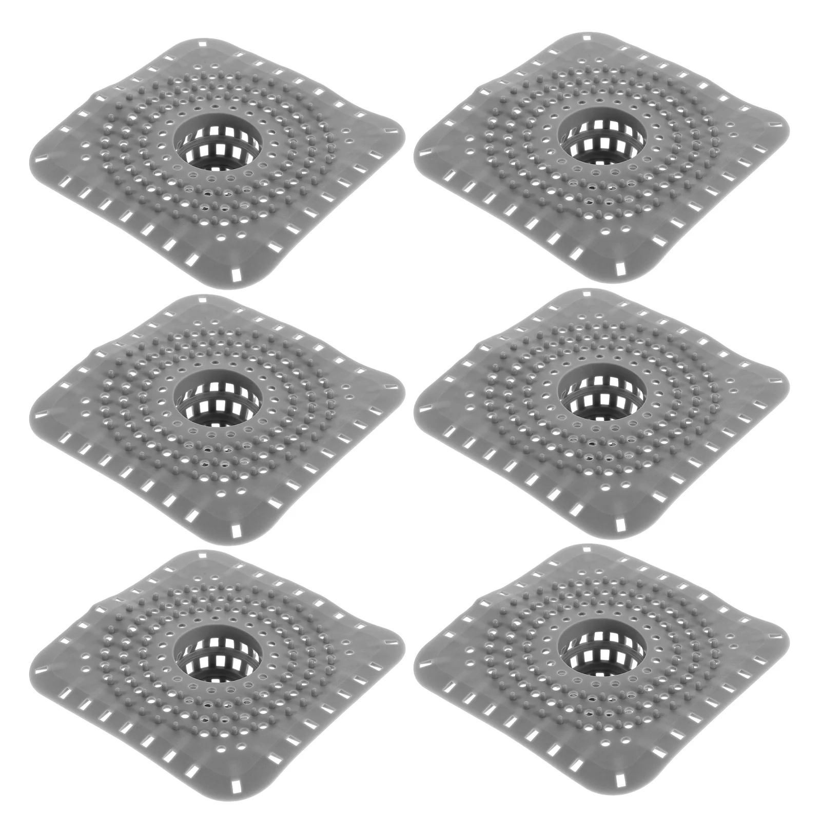 6 قطع من غطاء أرضية الحمام، مصفاة حوض استحمام عالمية من السيليكون، مصفاة حوض قابلة للغسل لمنع التسداد - قابلة لإعادة الاستخدام #2