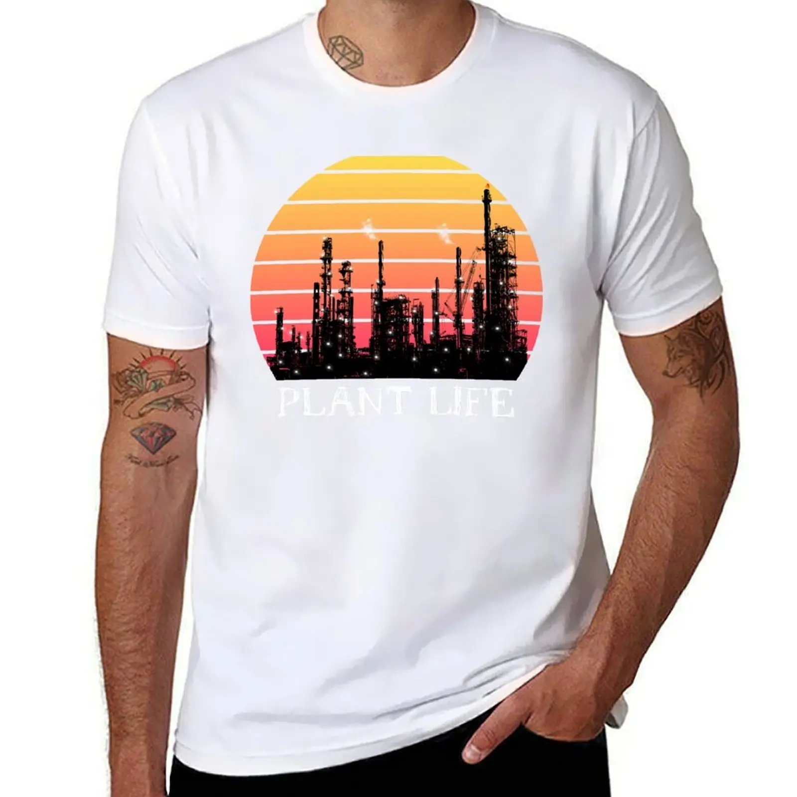 

Plant Life Refinery T-Shirt printed t shirts for man funny t shirts man T-Shirt