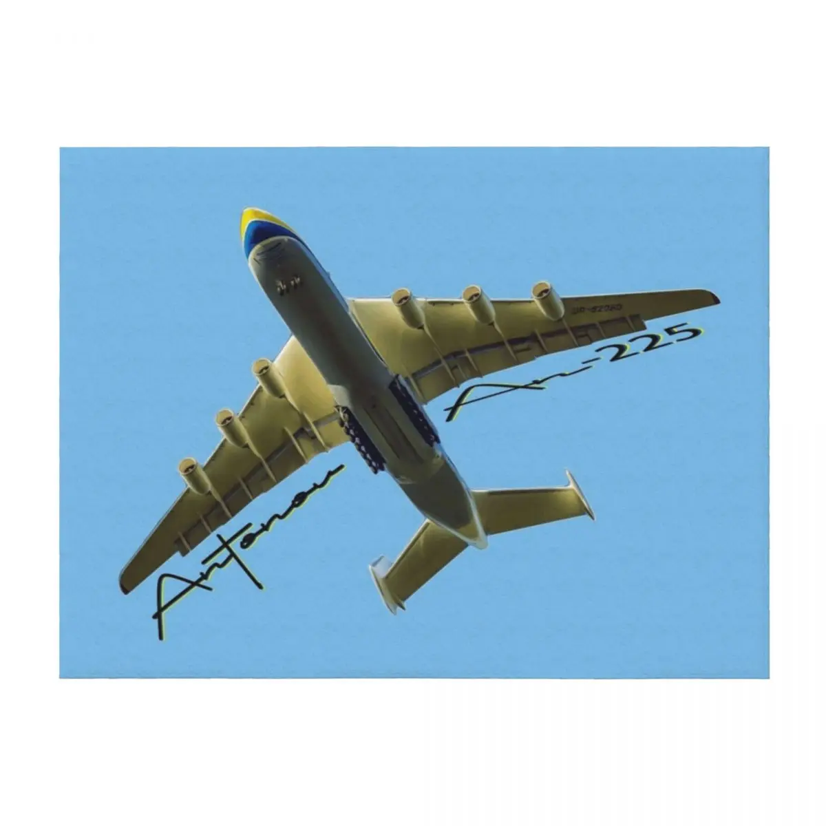 

Antonov AN-225 Cargo Heavy Lifter Throw Blanket Giant Sofa Furrys Sofas Single Blankets