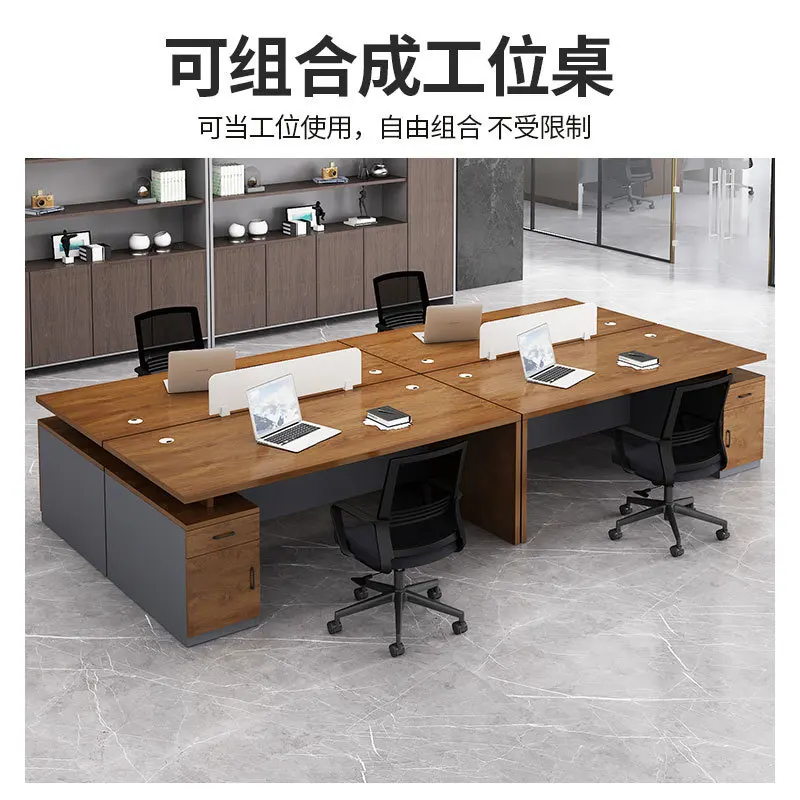 

Desk Simple Single Manager Desk Computer Simple Modern Supervisor Office Desk and Chair Combination