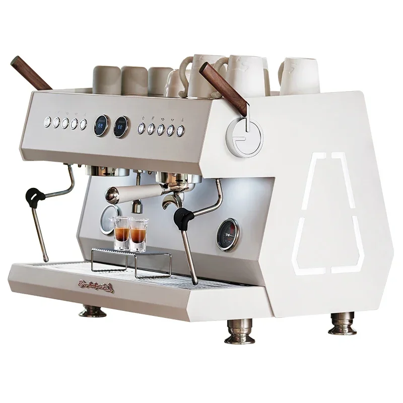 Coffee Machine Italian Double Head Three in One Commercial Household Professional Semi-Automatic Coffee Machine