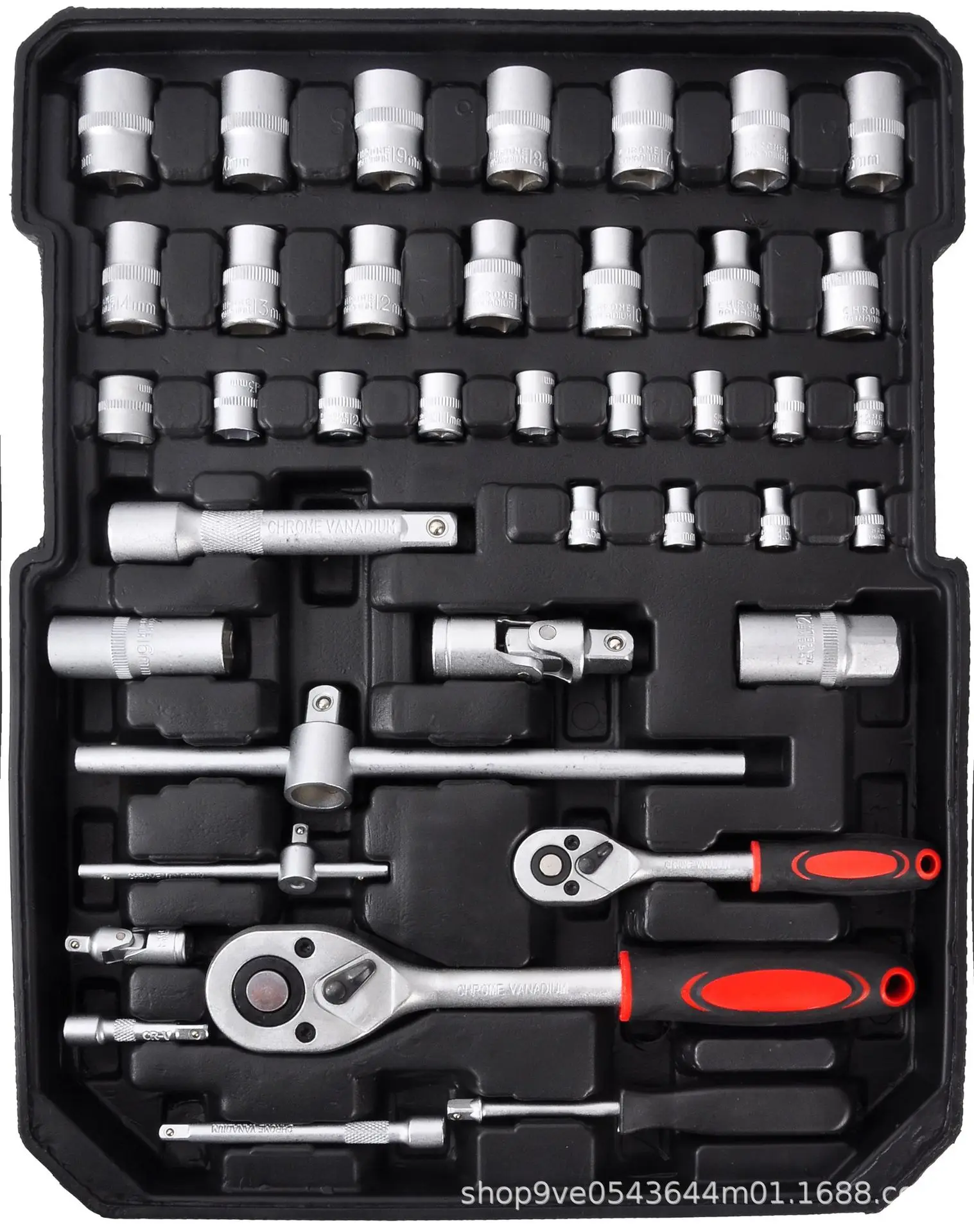 Tools Box Set Mechanic Professional Hand Tool Kit for Car 187PCS Tool Set With Socket Wrench Set 1/2 3/8 1/4