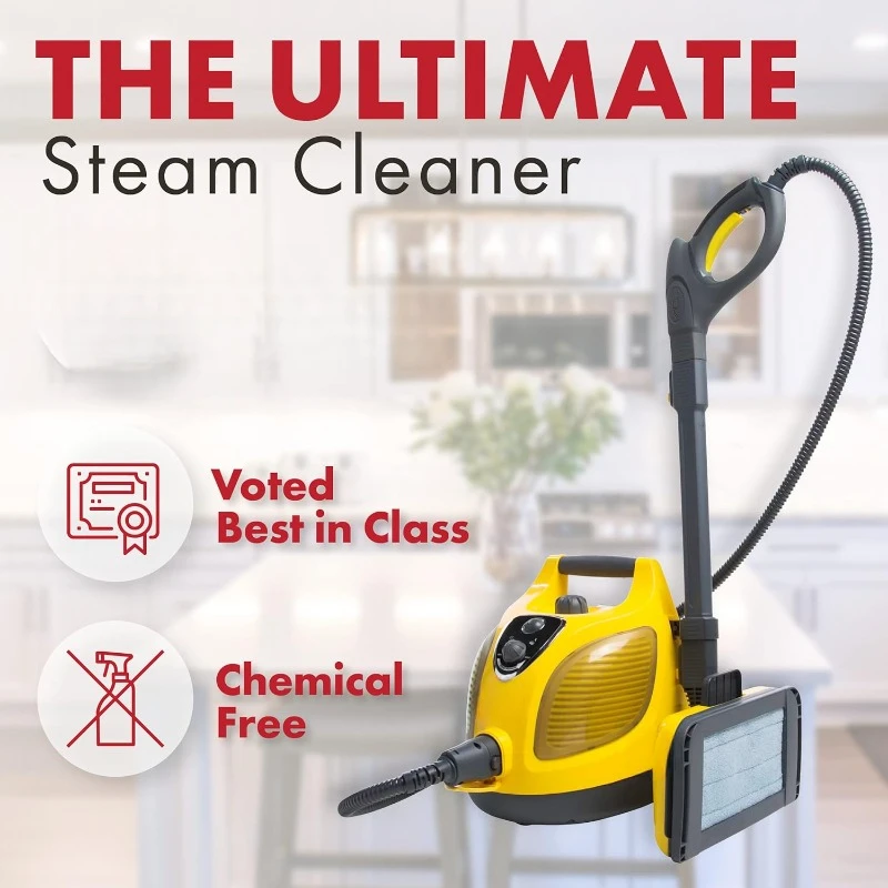 Steam Cleaner Chemical Free Professional-Grade Steamer for Cleaning Floors Mattresses Cars Upholstery and More