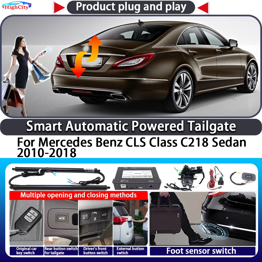 For Mercedes Benz CLS Class C218 Sedan 2010-2018 Smart Automatic Powered Tailgate Key Control Close Kit Electric Power Tailgate