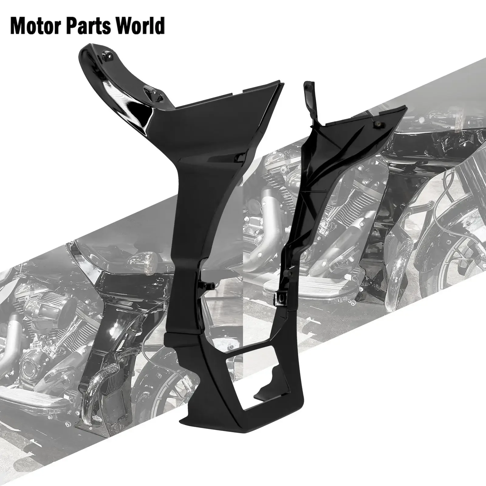 

Мотоциклетный глянцевый черный обтекатель, спойлеры, чехол слева и справа для Harley Touring Road Glide FLTRX Road Glide Special FLTRXS 2017-2022