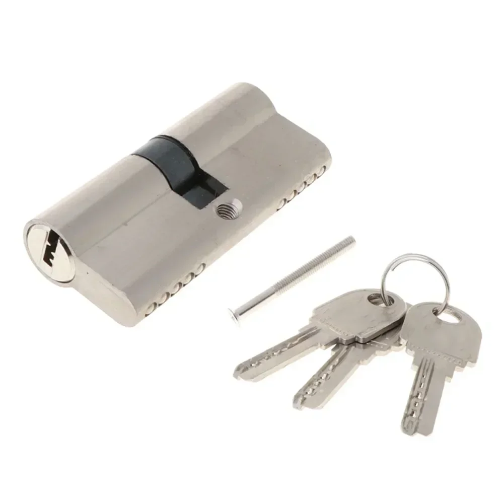 Double Lock Door Security Cylinder Key Anti-theft Entrance Door Lock Extension Core 70*29mm Anti-theft Function