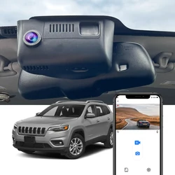 Dash Cam for Jeep Cherokee 2014-2022, FITCAMX 4K OEM Integrated Style Car Camera WIFI Connection APP Control