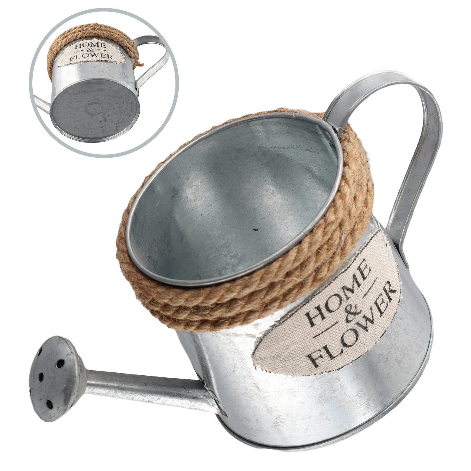 Artificial Flowers Watering Can Bucket Water Injection Compact Fitment Flower Pots Garden Decor Number Of Pieces