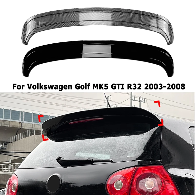 

Car Rear Roof Spoiler For Volkswagen VW Golf5 MK5 GTI R32 2003-2008 Tail Wing Exterior Tuning Car Accessories Aftermarket