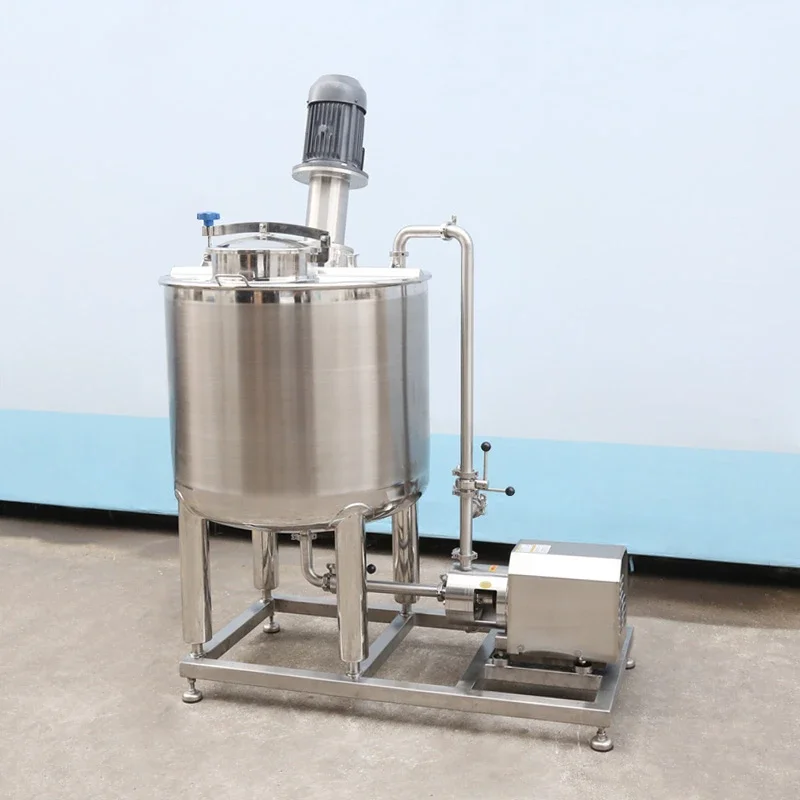 300L stainless steel electric heating high-speed dispersion mixing mixing tank with homogeneous emulsification mixing bucket