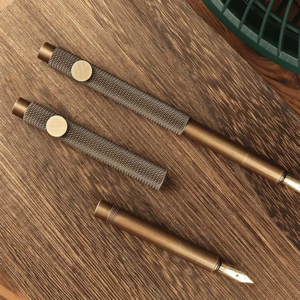 Professional Lacquer Pen Carving Texture Calligraphy Portable Vintage Fountain Pen