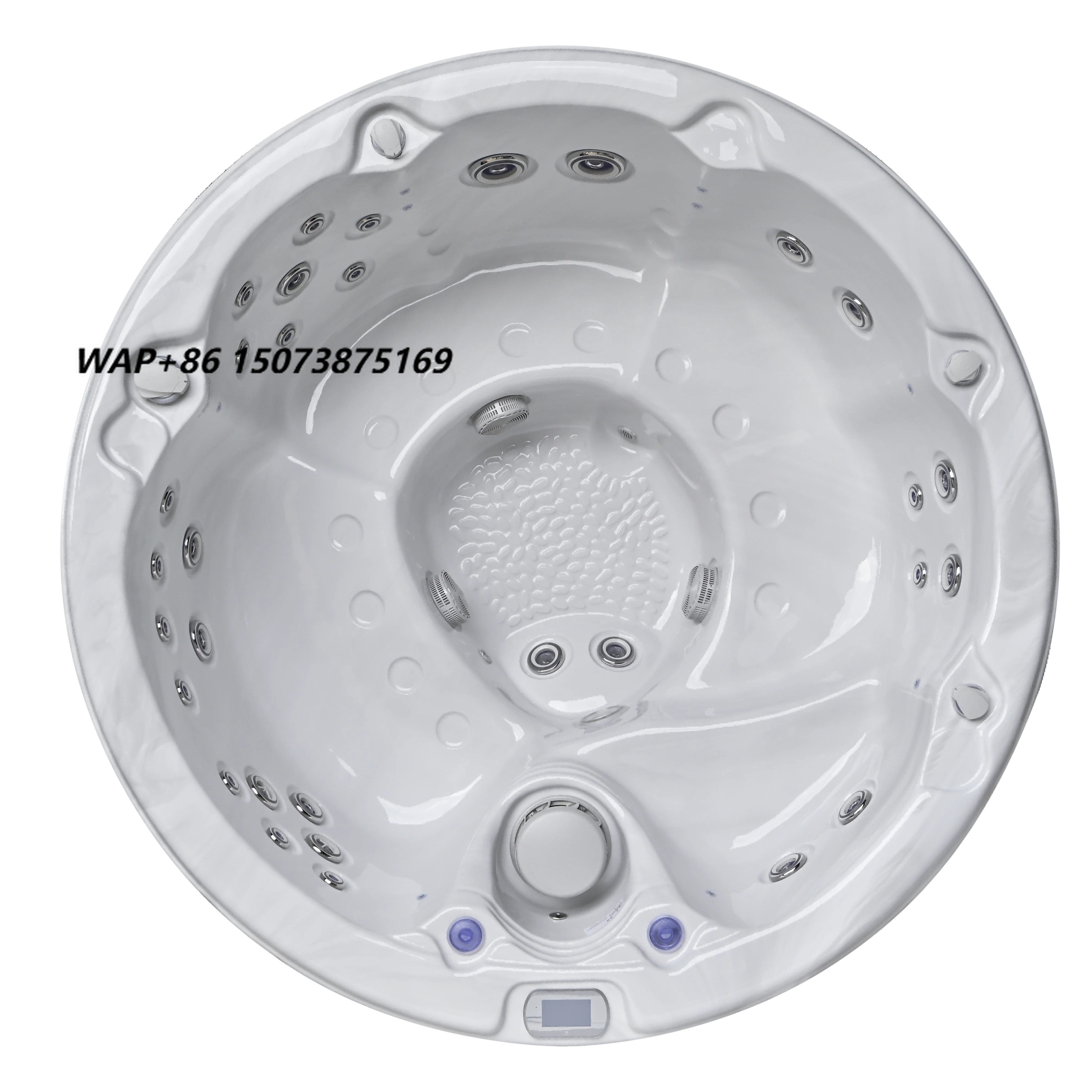 Surfing Design Freestanding Corner Air Jet Bubble Acrylic Corner Bathtub Hydro Soaking Tub Spa Massage Glass Whirlpool Bathtub