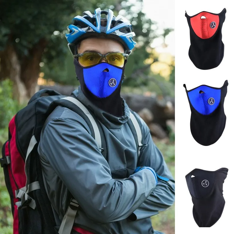 Motorcycle Face Mask Outdoor Wind Proof  Dust-proof  Motor Helmet Warming Neck Half Face Mask Riding  Cycling Climbing Ski Mask