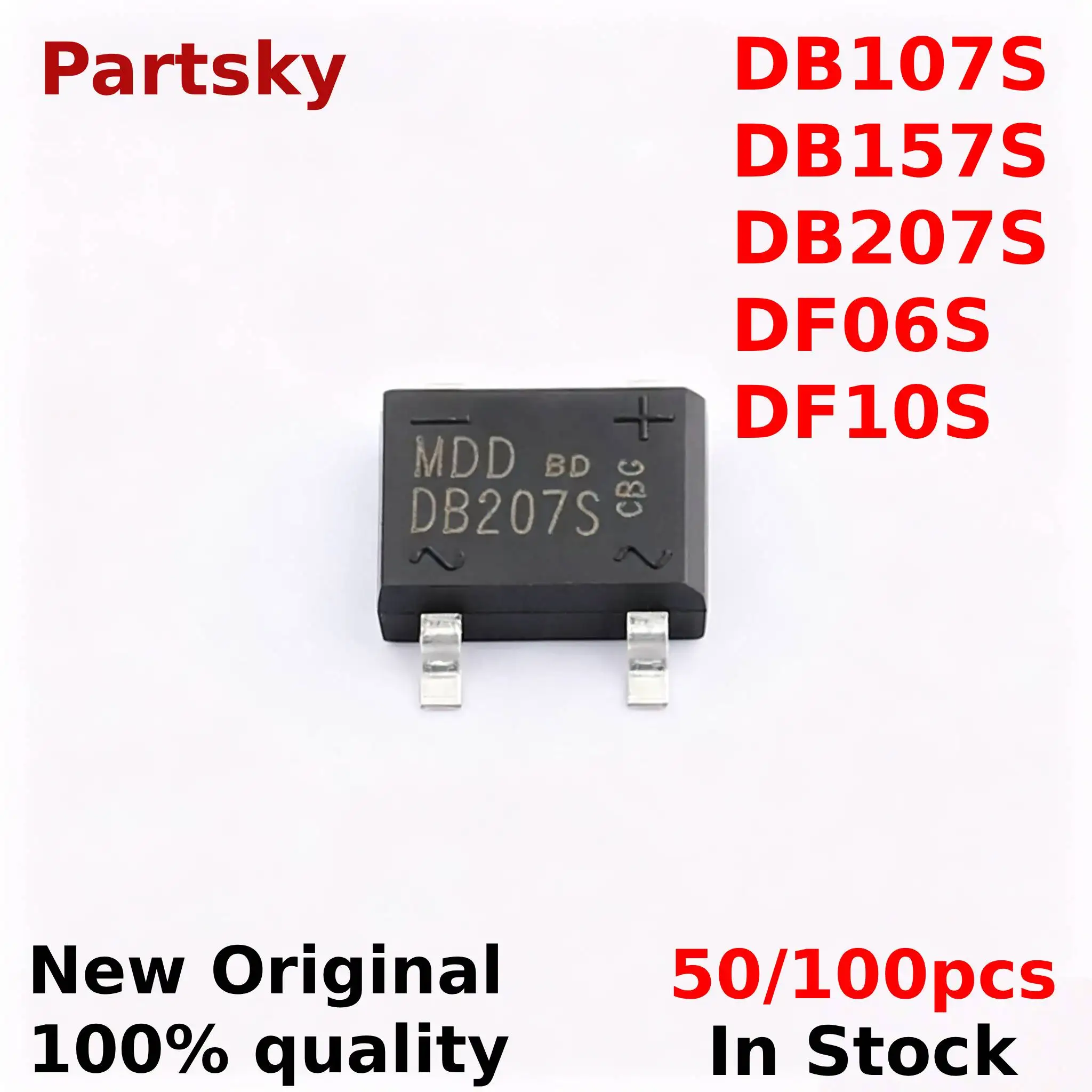 50/100PCS New DB107S DB157S DB207S DF06S DF10S Bridge Rectifiers SOP SMD IGMOPNRQ In Stock