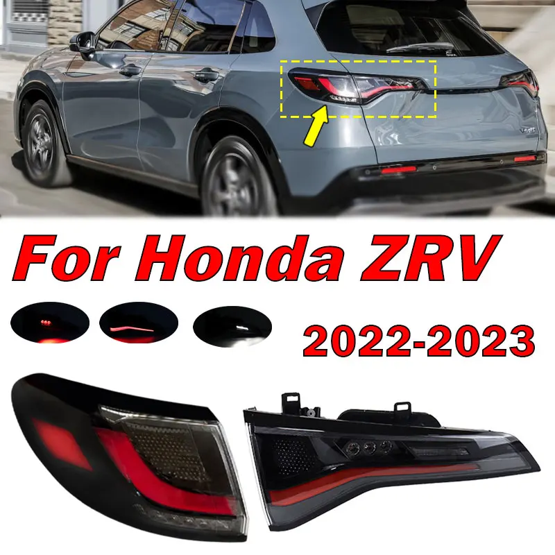

Car Taillight Assembly For Honda ZRV 2022 2023 Auto Rear Tail Light Warning Brake Light Indicator Light Signal Lamp Driving Lamp