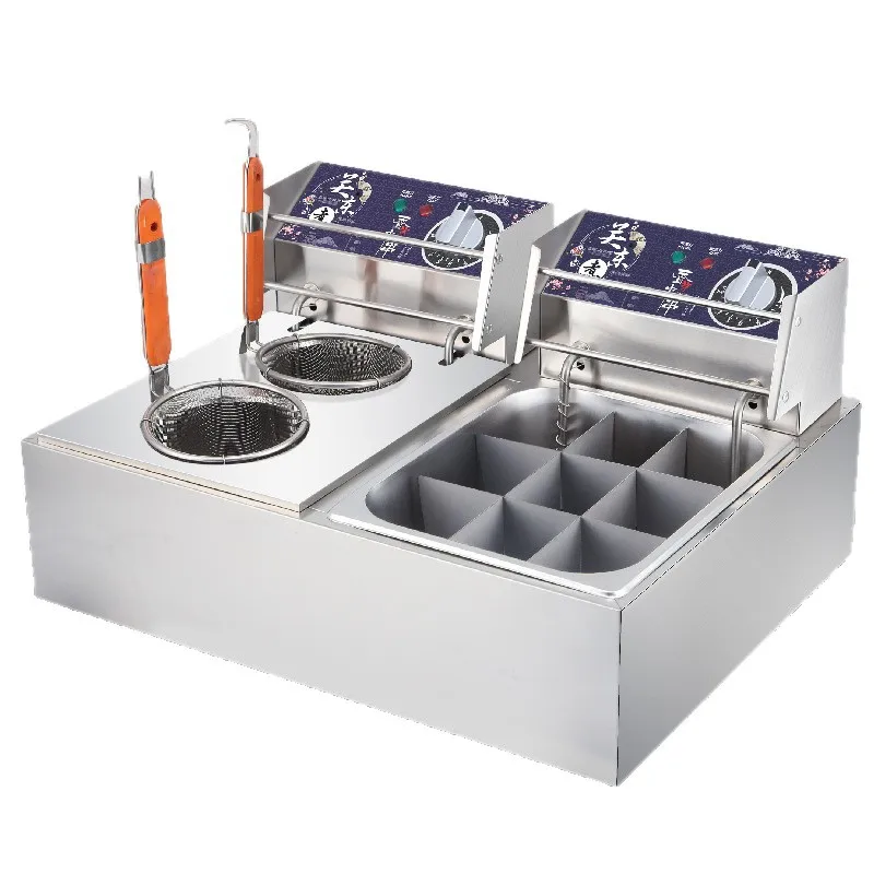 

Oden cooking machine, frying machine, commercial skewer frying equipment