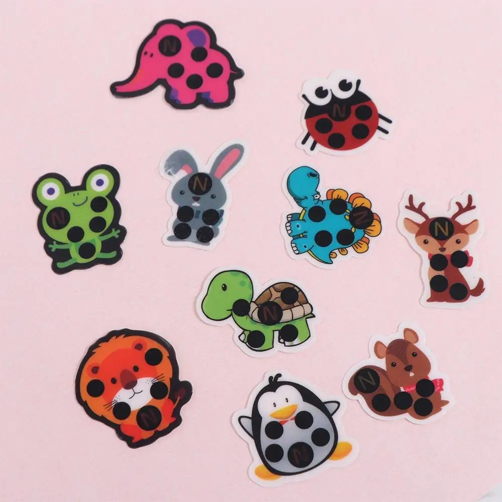10Pcs Animal Fever Detection Head Kids Thermometers Thermometer Temperature Test Forehead Sticker